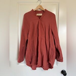 We The Free Terracotta Textured Jacket